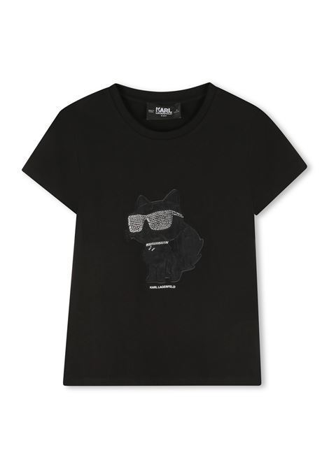 T-shirt con applicazioni KARL LAGERFELD KIDS | Z3094509B